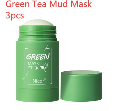 Cleansing Green Tea Mask Clay Stick Oil Control Anti-Acne Whitening