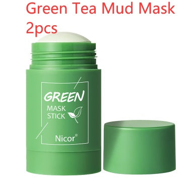 Cleansing Green Tea Mask Clay Stick Oil Control Anti-Acne Whitening