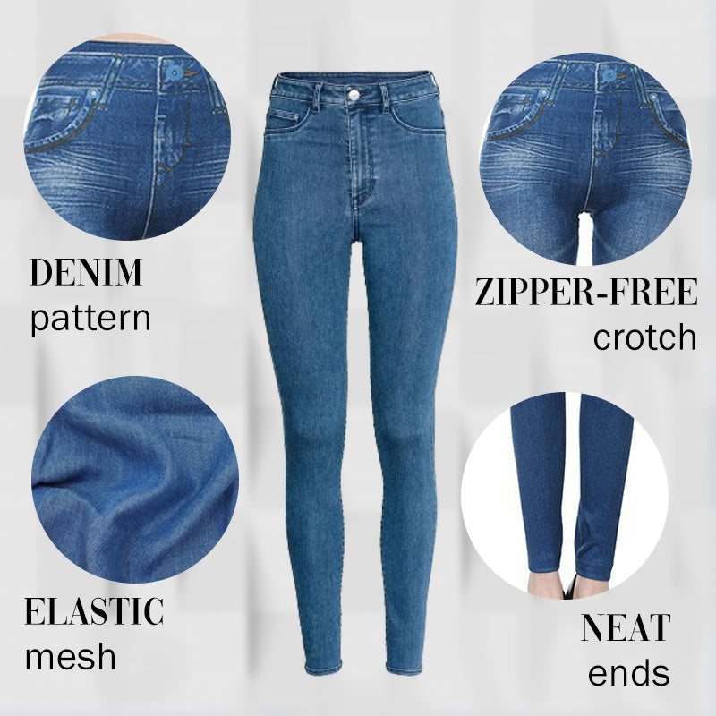 High Rise Waist Skinny Slim Fit Stretch Casual Basic Denim